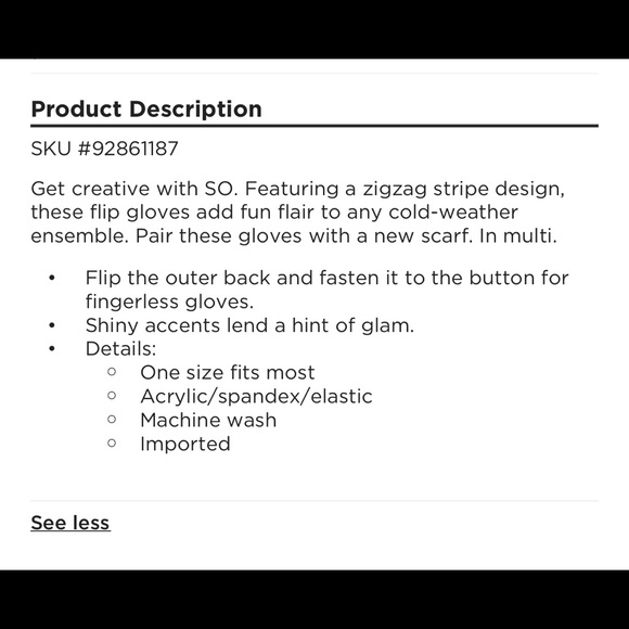 NEW SO Flip Glove Women’s - Picture 5 of 11